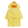 kids personalised duck dressing gown | unisex duck hooded dressing gown | personalised duck robe for kids | embroidered duck dressing gown