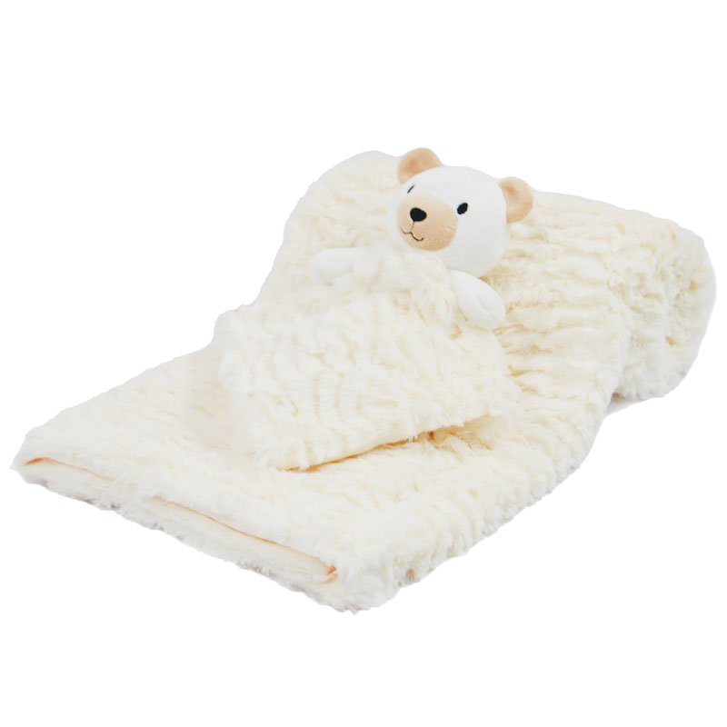 baby personalised teddy bear blanket and comforter set | personalised teddy bear baby gift set | teddy comforter and blanket for baby | personalised baby teddy blanket