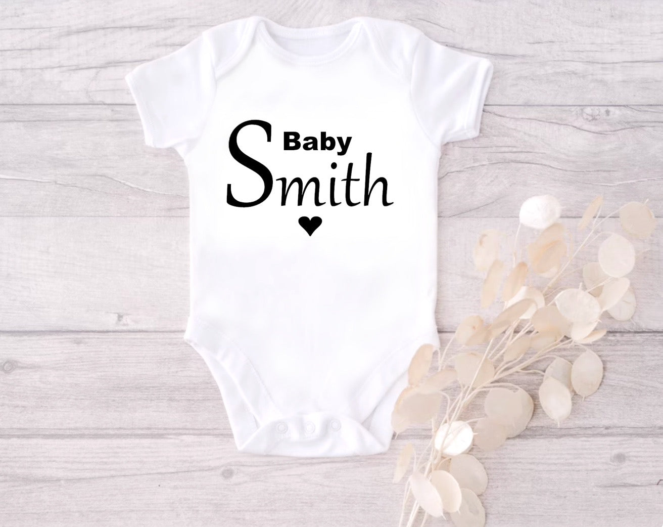 Personalised baby pregnancy announcement bodysuit