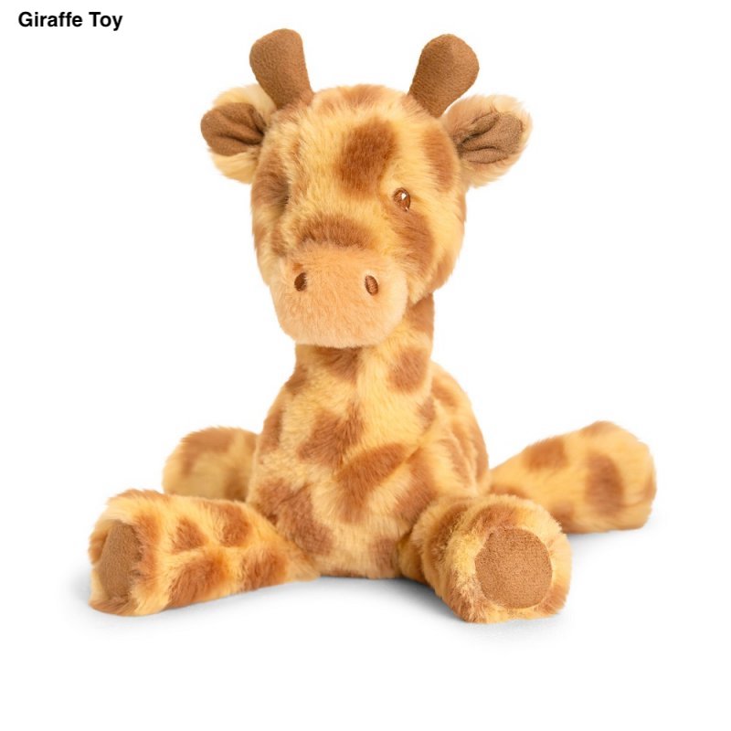 Keel Toys recycled giraffe cuddly toy | 100% recycled giraffe soft toy | giraffe teddy for babies | eco-friendly giraffe cuddly toy