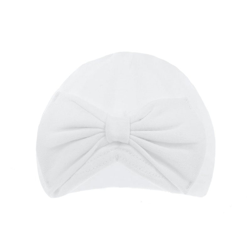 baby turban hat with bow | cotton baby bow turban | newborn bow hat | baby girl turban headwear