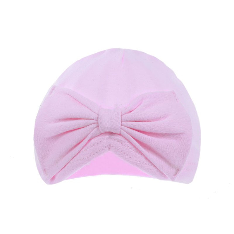 baby turban hat with bow | cotton baby bow turban | newborn bow hat | baby girl turban headwear