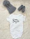 personalised pregnancy announcement baby gift set | baby reveal gift set | personalised pregnancy announcement outfit | newborn hat and bootees announcement set