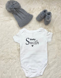 Personalised baby pregnancy announcement set