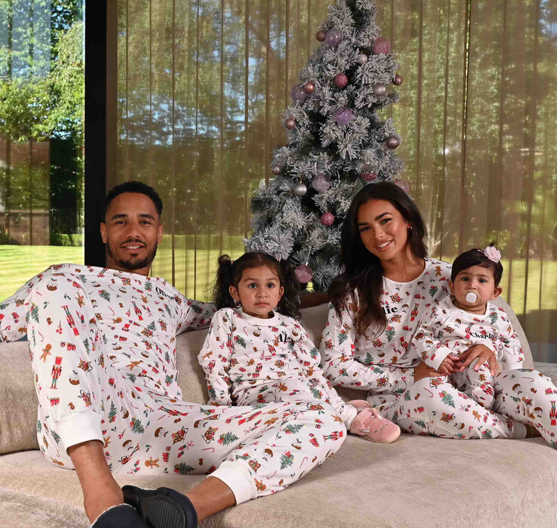 kids personalised Christmas themed pyjamas | unisex family matching Christmas pyjamas | personalised Christmas pyjama set for kids | Christmas pyjamas for children
