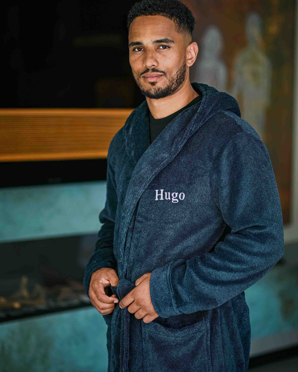 Personalised His & Hers two tone couples robes