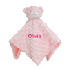 baby personalised teddy bear comforter | personalised teddy comfort blanket | embroidered teddy bear comforter for baby | soft teddy comfort toy