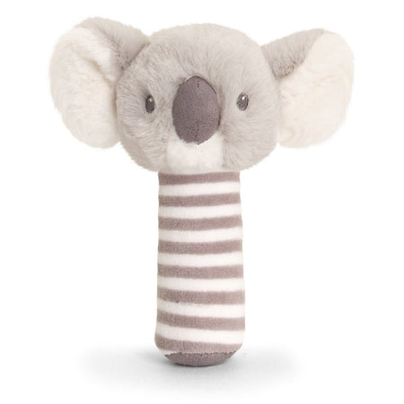 baby koala stick rattle | soft koala baby rattle | recycled koala rattle toy | plush koala stick rattle