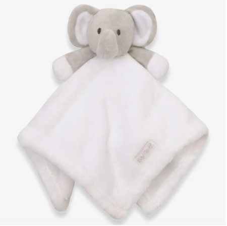 personalised baby blanket and elephant comforter gift set | luxury cellular blanket gift set for baby | personalised newborn blanket and comforter | elephant comforter and cotton baby blanket