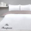 family name personalised mini dot bedding set | personalised embroidered duvet cover set | personalised family bedding