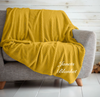 luxury personalised popcorn throw | personalised coral fleece blanket | embroidered popcorn throw | luxury personalised blanket