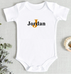 baby personalised bodysuit | personalised cotton baby vest | custom baby bodysuit | personalised newborn bodysuit