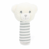 baby bear stick rattle | soft bear baby rattle | recycled bear rattle toy | plush bear stick rattle