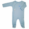 baby personalised ribbed sleepsuit | personalised cotton ribbed baby sleepsuit | ribbed baby grow with name | personalised baby sleepsuit