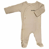 baby personalised ribbed sleepsuit | personalised cotton ribbed baby sleepsuit | ribbed baby grow with name | personalised baby sleepsuit