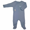 baby personalised ribbed sleepsuit | personalised cotton ribbed baby sleepsuit | ribbed baby grow with name | personalised baby sleepsuit