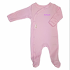 baby personalised ribbed sleepsuit | personalised cotton ribbed baby sleepsuit | ribbed baby grow with name | personalised baby sleepsuit