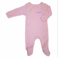 Babies personalised ribbed sleepsuit