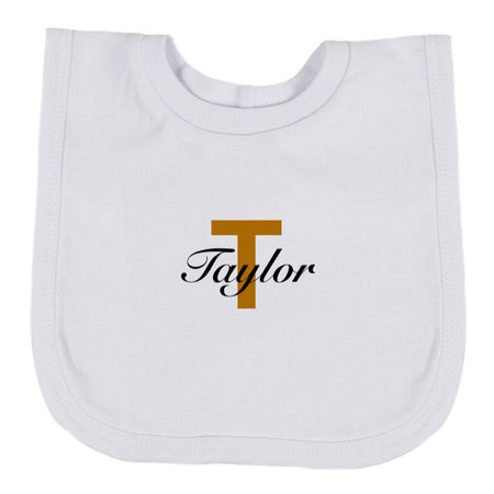 baby personalised pop on bib | personalised cotton baby bib | embroidered baby feeding bib | custom baby bib with name