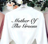 personalised bridal satin lace robe | personalised bridal satin lace robe white (change according to colour image)