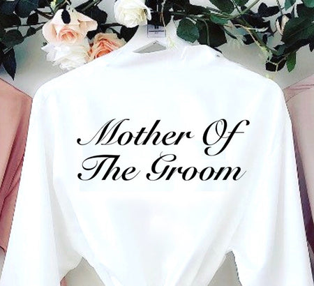 personalised bridal satin lace robe | personalised bridal satin lace robe white (change according to colour image)