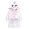 baby personalised unicorn hooded dressing gown | personalised unicorn dressing gown for baby | embroidered unicorn baby robe | unicorn hooded bathrobe for baby
